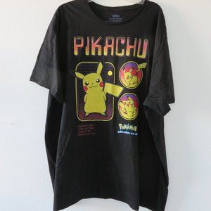 (#I) Pokemon Pikachu Unisex T-shirt Size 3XL (54/56)